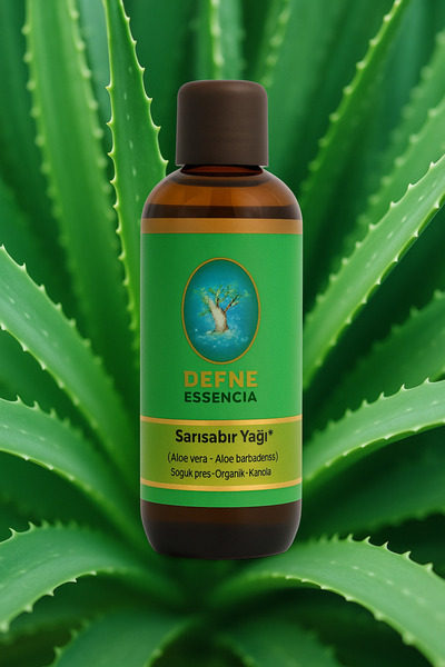 NU-KA DEFNE ESSENCIA زيت الصبار (الألوفيرا) العضوي النقي 100٪ زيت ثابت 1000 مل