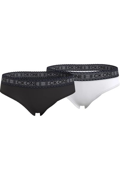 Calvin Klein 2PK BIKINI-LACE Kadın Siyah Bkini Külot Set