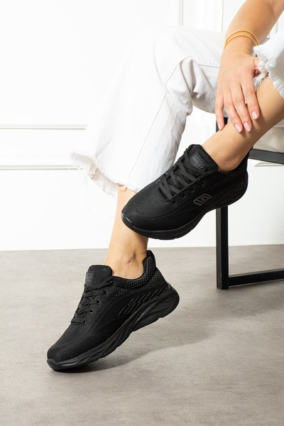 KAOF SHOES حذاء رياضي نسائي أسود، حذاء رياضي نسائي، حذاء كاجوال نسائي، نعل طبي، حذاء كلاسيكي نسائي