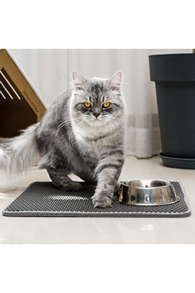 SKY TOUCH SKY-TOUCH Cat Litter Mat, Honeycomb Double Layer Design, Urine and Waterproof Material, Washable, Ea