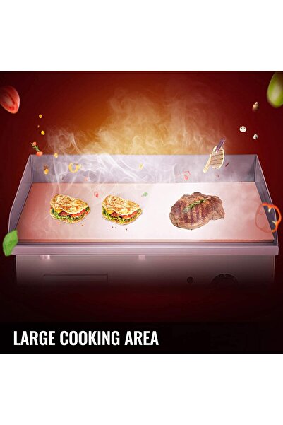 Genaric Electric Flat Top Grill 3000W Electric Countertop Griddle Grill 22 Inch Stainless Steel Flat Griddle