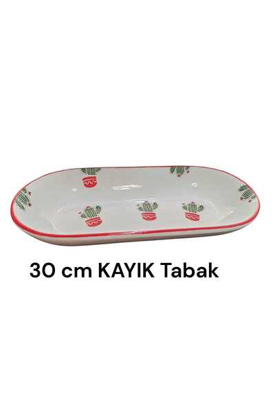 Ganita home Kase Gondol Snack-Breakfast Fruit Plate Red Cactus 30 cm