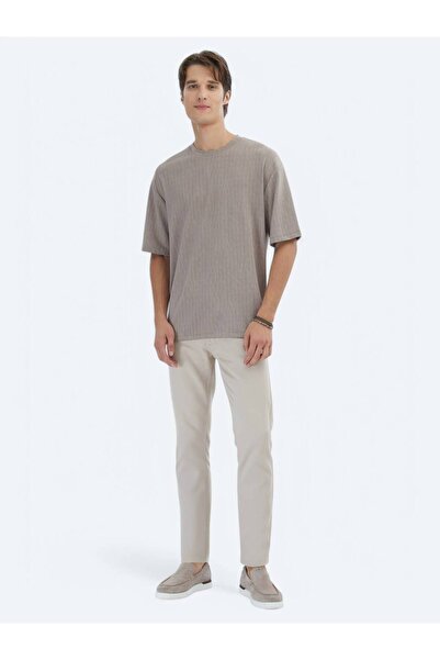 Kip Menswear Жакардова велосипедна блуза с къс ръкав и голям деколте Vison TSH-1801