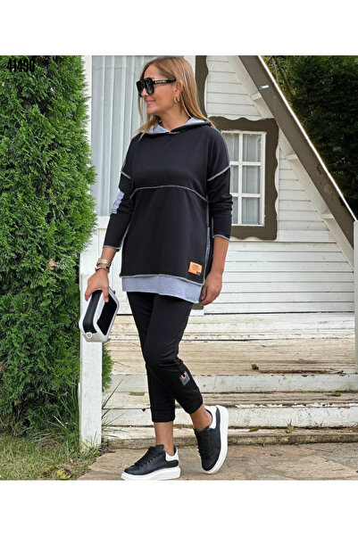 Valeria Butik DVOJITÝ OBLEK S DETAILY ZPĚTNÉHO ŠITÍ