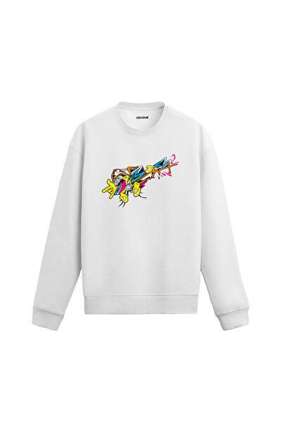 Colermi سويت شيرت ذو طابع الهيب هوب والجرافيتي