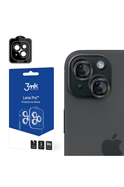 3MK Folie iPhone 15 Lens Protection, Graphite