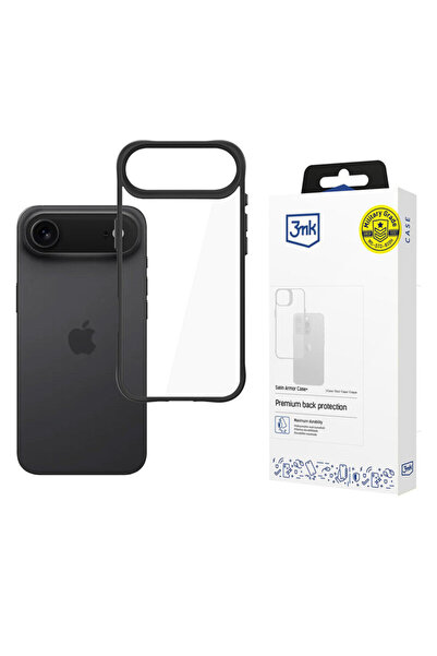 3MK Carcasă Husa iPhone 17 Air Satin Armor+, Neagră