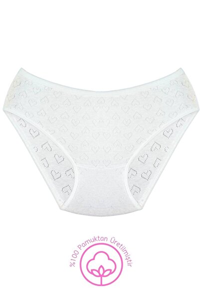 Newlilla 020 Pachet de 10 chiloți pentru copii, 100% bumbac, cu inimă