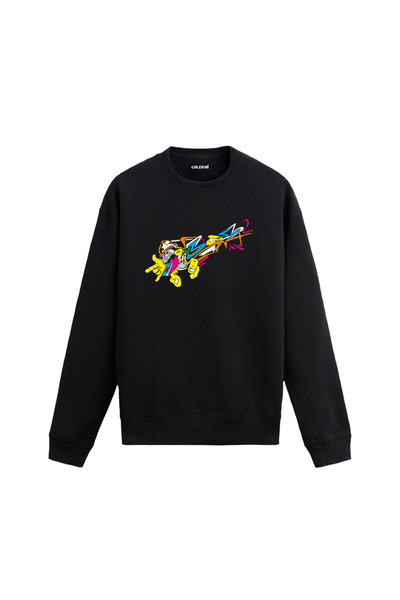 Colermi سويت شيرت ذو طابع الهيب هوب والجرافيتي