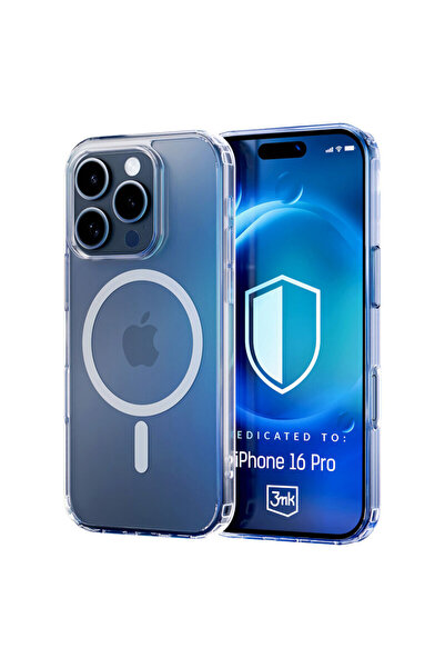 3MK Husa iPhone 16 Pro MagCase, transparenta