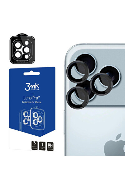 3MK Folie iPhone 17 Pro Lens Protection Pro, negru
