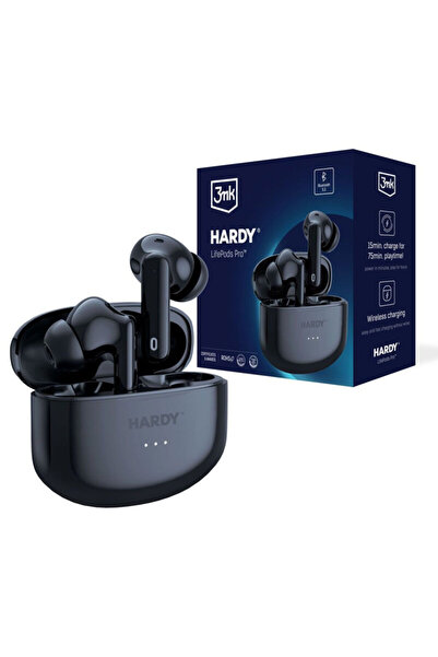 3MK Căști wireless BT5.3 ANC, HARDY LifePods Pro, Negre