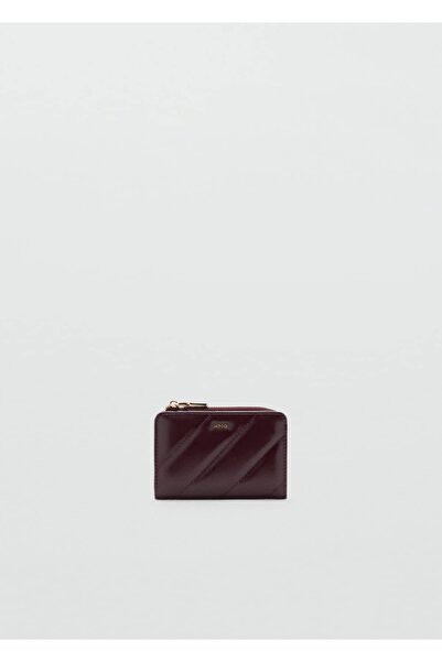 MANGO Woman Küçük boy kapitone cüzdan