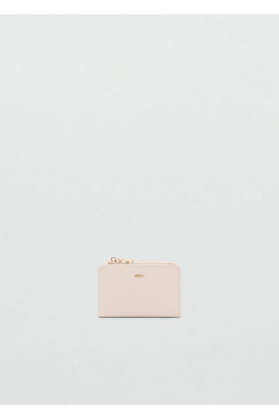 MANGO Woman Saffiano görünümlü kapaklı cüzdan