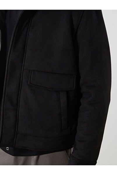 LC Waikiki Ανδρικό παλτό από καστόρι γιακά πουκάμισου Standard Fit