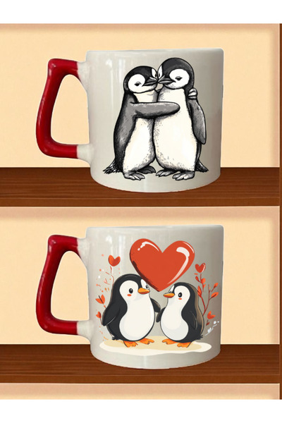 lili hediyelik كوب البطريق اللطيف - هدية عيد ميلاد للصديق، هدية عيد ميلاد للحبيب