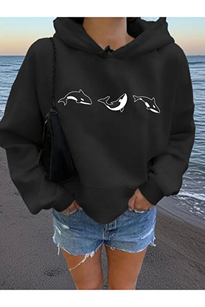 FUFLUNS Hanorac cu glugă oversize unisex pentru femei/bărbați