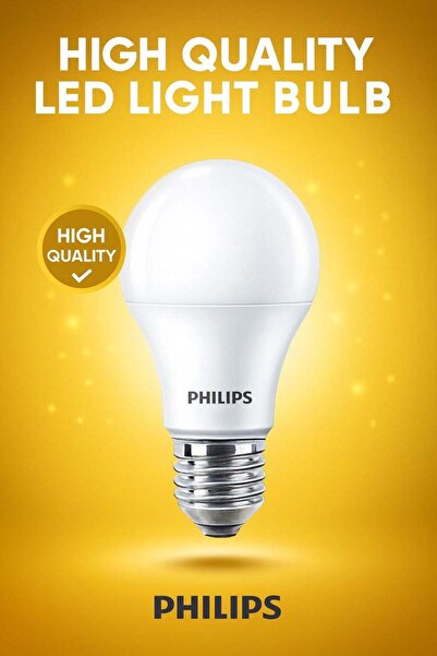 HAMER Philips 7W Globe Bulb, Yellow