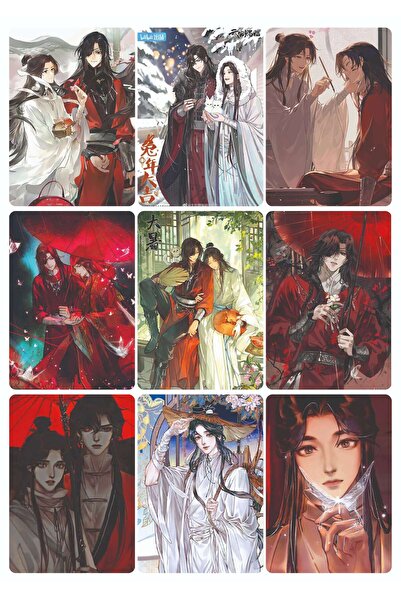 nihonwosekai Set de carduri foto anime Heaven Official's Blessing, 9 bucăți TGCF Tian Guan Ci Fu