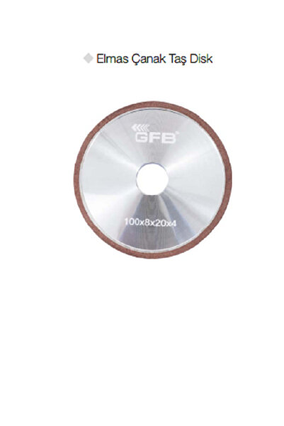 GFB Elmas Çanak Taş Disk 125 x 4 x 8 mm