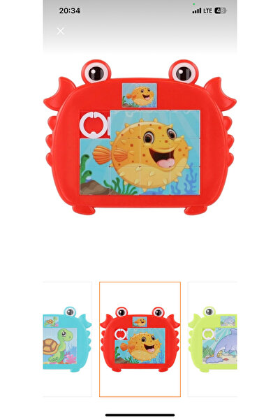 Toys Figürlü kaydırmalı puzzle oyuncak