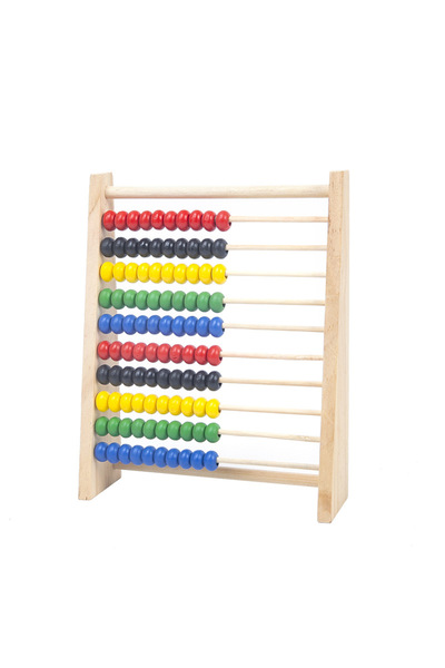 Bogadini Classic wooden abacus with balls - ideal for teaching math to preschoolers