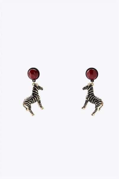 shopwave Zebra Earrings - Black
