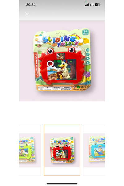 Toys Figürlü kaydırmalı puzzle oyuncak