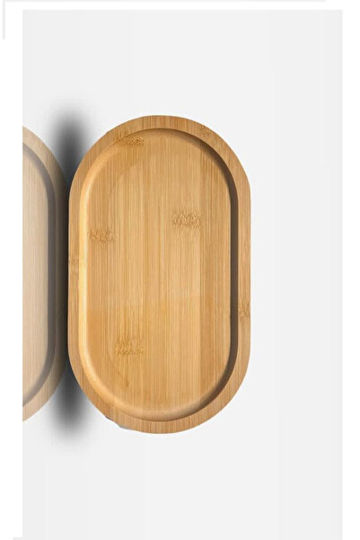 junibeliw Δίσκος παρουσίασης από μπαμπού Βάση παρουσίασης Ξύλινη βάση 20Χ9,5 εκ.