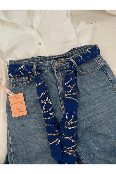 Nurcanilirboutique إكسسوار حزام للبنطلونات والتنانير من طراز Coquette&Yk2