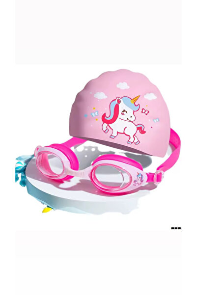 synshop Unicorn Tek Boynuz At Deniz Havuz Gözlüğü Ayarlı Kız Çocuk Bone Su Sı...