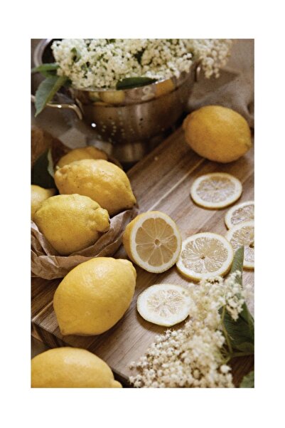 KAYABEY HOME Modern Design Frame Appearance Mdf Table Lemon
