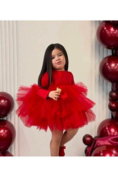 Tinypeople Rochie roșie tutu pentru fetiță rochie de seară rochie tutu pentru...