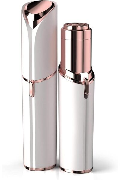 Generic Facial Hair Remover for Women – Painless Electric Shaver with Light (White)