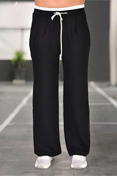 Velista Γυναικείο παντελόνι από ύφασμα Modal με γαρνιτούρα με ζώνη