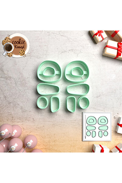 CookieKonsept Polimer Kil Kalıbı | Oyun Hamuru, Fondant & Kil Uyumlu #676