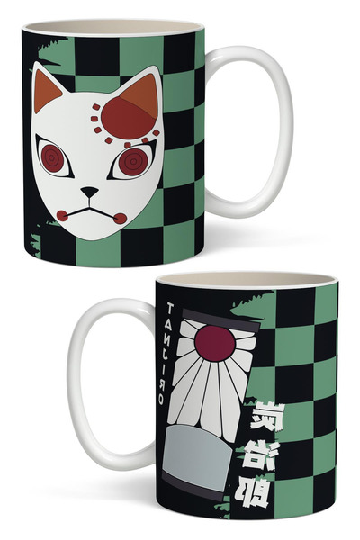 Toyaso كوب أبيض بتصميم أنمي قاتل الشياطين تانجيرو كامادو، هدية للأحباء والأصدقاء