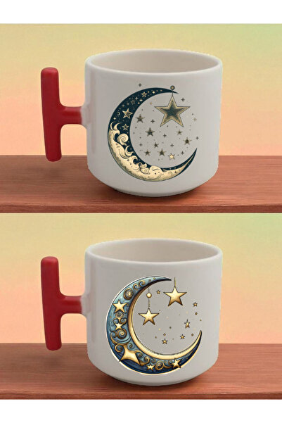 lili hediyelik كوب لاتيه على شكل القمر والنجمة - هدية للسيارة، هدية الحناء، ه...