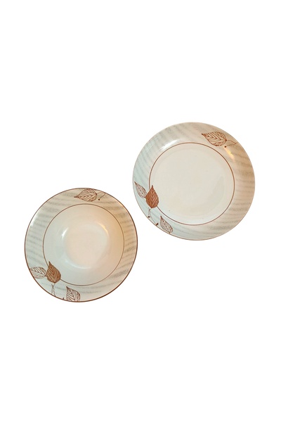 OEM 12-piece leaf pattern dinnerware set