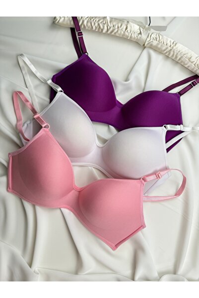 ROZENİN LINGERIE Balensiz Lotus Toparlayıcı Ekonomik Paket 3’lü Set Sütyen