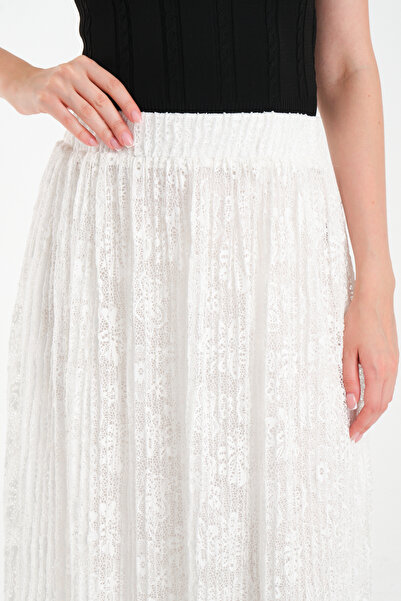 BY PAPI Pleated Maxi Skirt