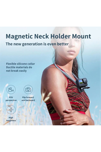 TELESIN Neck Mount for GoPro & Other Action Cameras – Hands-Free POV Shooting, Adjustable