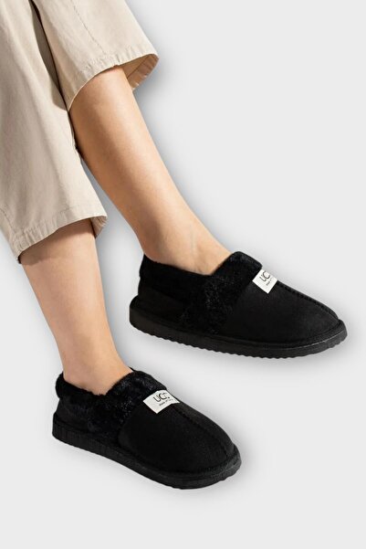 Liger Εξαιρετικά ελαφριά παπούτσια για το σπίτι με επένδυση από χνούδι Γυναικεία παπούτσια ΜΑΥΡΟ