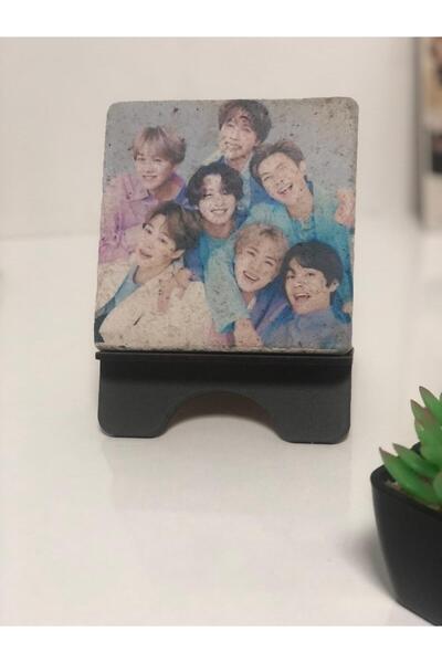 FourArts BTS RM Jin SUGA j-hope Jimin V Jungkook Colecție specială Pictură în marmură 10x10 cm Decorare pentru birou
