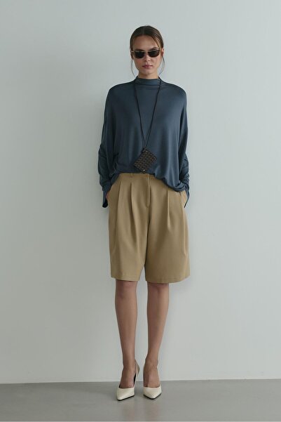 Suud Collection Camel Bren Bermuda Şort