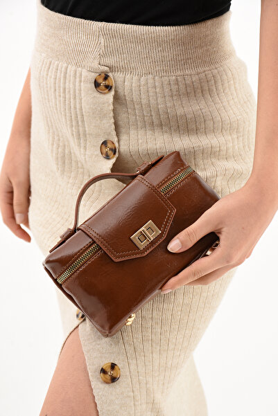 Çanta Trend Isabella Model Tan Women's Hand and Shoulder Bag
