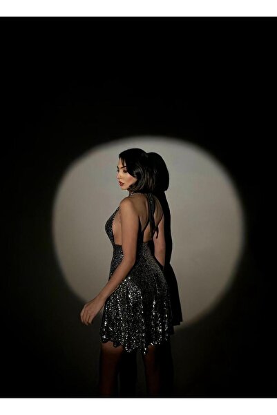 Genel Markalar Halter Yaka Payet Elbise