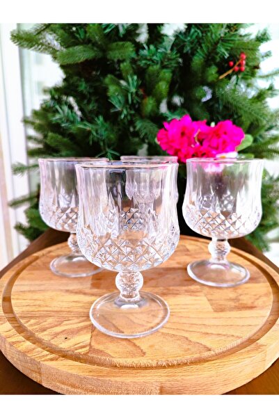 Madame Coco Audrey Set of 4 Short Size Wine Glasses - 170 ml