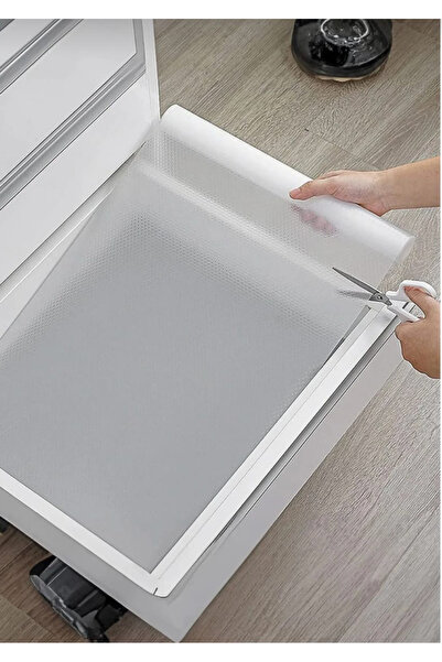 Teknoşık Eva Şeffaf Kaydırmaz Dolap Çekmece Raf Örtüsü 45x10 Metre Buzdolabı ...