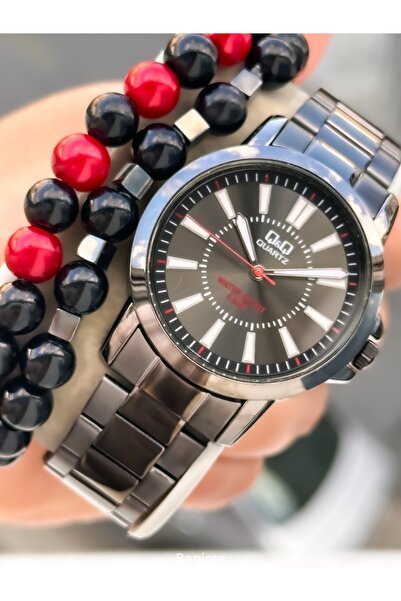 Q&Q Women's Wristwatch, Smoked Color Steel Band, Bracelet Gift